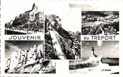 CPA Souvenir du Treport Phare