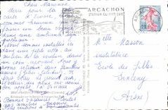 CPA Bassin d'Arcachon Gironde Echappee sur le Bassin a travers les Pins 