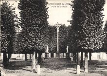 CPA Notre Dame de Liessy Place du Calvaire 
