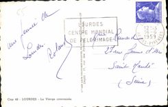 CPA Lourdes La Vierge couronnee 