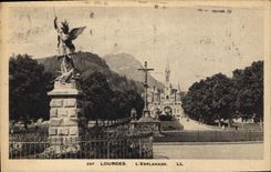 CPA Lourdes L'Esplanade 