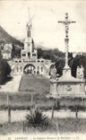 CPA Lourdes Le Calvaire Breton et la Basilique 