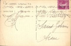 CPA Lourdes La Basilique 