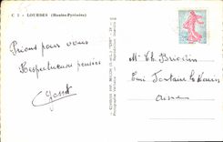 CPA Lourdes Hautes Pyrenees 