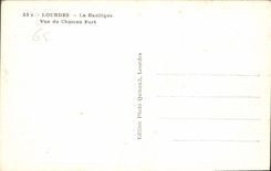 CPA Lourdes La Basilique Vue du Chateau Fort 