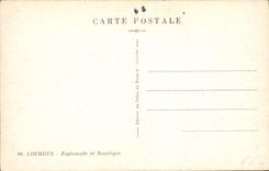 CPA Lourdes Esplanade et Basilique 