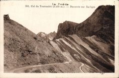 CPA Les Pyrenees Col du Tourmalet Descente sur Bareges 