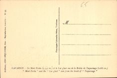 CPA Gavarnie le Mont Perdu et le Lac Glace vus de la Breche de Tuquerouge 