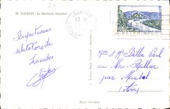 CPA Lourdes la Basilique Illuminee 