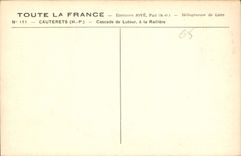 CPA Environs Jove Pau H P Heliogravure de Luxe Cauterets H P Cascade de Lutour a la Railler 