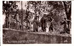 CPA Lourdes le Calvaire X station Jesus Depouille de ses Vetements 