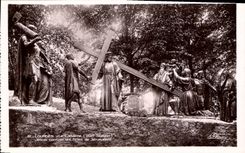 CPA Lourdes le Calvaire VIII station Jesus Console les Filles de Jerusalem 