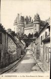 CPA Pierrefonds la rue Notre Dame et le chateau 