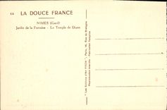 CPA Nimes Gard jardin de la Fontaine le Temple de Diane 