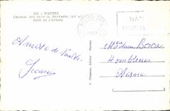CPA Nantes Chateau des Ducs de Bretagne XV S Cote de l'entree 