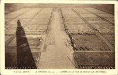 CPA N D de Lorette le Cimetiere cote sud l'Ombre de la Tour se Profile sur les Tombes 