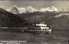 CPA Thunersee Motorschiff Jungfrau Bateau