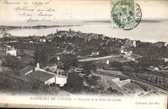 CPA Panorama de Cannes vue prise de la Croix des Gardes 