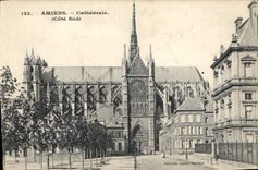 CPA Amiens Cathedrale Cote Sud 
