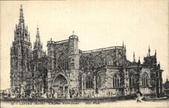 CPA Lepine Marne l'Eglise Notre Dame 