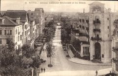 CPA Vittel Avenue Ambroise Bouloumie et les Hotels 