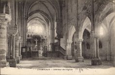 CPA Champeaux Interieur de l'eglise 
