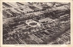 CPA Camp de Chalons Une Partie des Baraquements Militaire vue prise en avion 