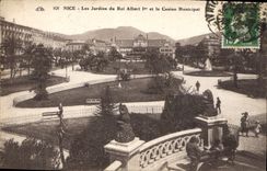 CPA Nice les Jardins du Roi Albert 1er et le Casino Municipal 