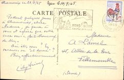 CPA Les Bossons et le Mont Blanc 