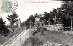 CPA La 1er Station du Calvaire Lourdes