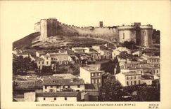 CPA Villeneuve les Avignon vue generale et Fort Saint Andre XIV S 
