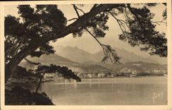 CPA Menton Alpes Maritimes la Ville Neuve vue du Cap Martin 