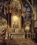 CPA N D de Liesse le Sanctuaire le retable la Colonnade de jaspe et l'arc triomphal sont l'ex voto d