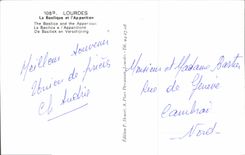 CPA Lourdes la Basilique et l'Apparition 