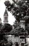 CPA Bourbonne les Bains Hte M l'eglise vue du Parc du Chateau 