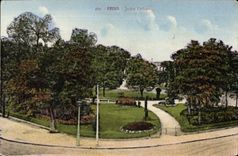 CPA Reims Jardin Colbert 