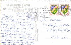 CPM Les Merveilles de Chartres Eure et Loir Interieur et details du Portail Sud de la Cathedrale 