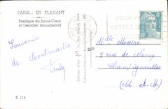 CPA Paris en Flanant Basilique du Sacre Coeur et l'escalier monumental 