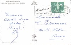 CPA Montreux Chilon le Quai et les Dents du Midi