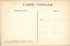 CPA Les Gorges du Loup A M le Village de Gourdon et la Route de Grasse 