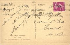 CPA Cote d'Azur Artistique Nice les Jardins Albert Ier le Mont Boron 