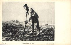 CPA The Man with the Hoe J F Millet 