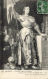 CPA Orleans Ingres Ecole Francaise Jeanne d'Arc au Sacre de Charles VII 