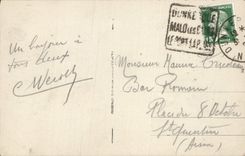 CPA Le Premier Bain Femme Enfant