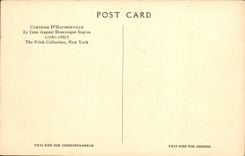 CPA Comtesse d'Haussonville by Jean August Dominique Ingres 1780 1867 The Frick Collection New York 