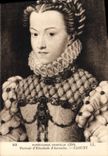 CPA Musee Conde Chantilly Portrait d'Elisabeth d'Autriche Clouet 