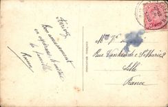 CPA endres violettes portez mon esperance Femme