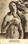 CPA Botticelli 1444 1510 Naissance de Venus Detail Musee des Offices Florence 