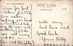 CPA Loving Birthday Wishes Femme