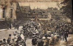 CPA Deauville la Plage Fleurie 
